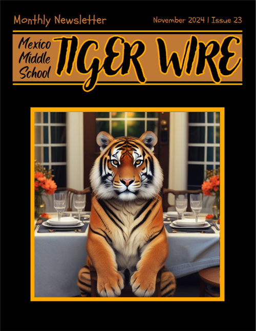 Tiger Wire Cover- Tiger at fancy dinner table